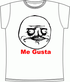 Прикольные футболки: Me Gusta white